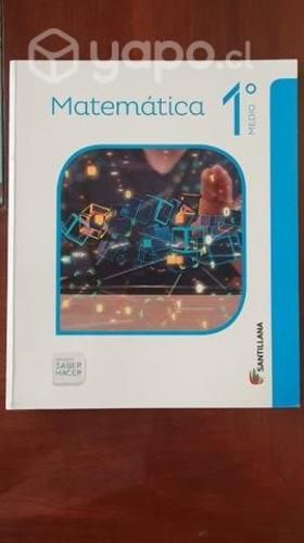 Libro Matematicas Santillana 1ero medio NUEVO