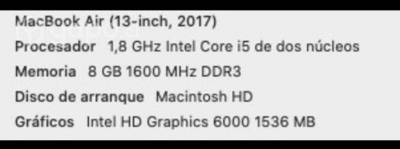 MAC AIRBOOK (13-inch, 2017)