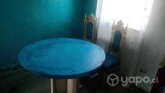 Mesa extensible mas 2 sillas