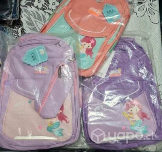 Mochila + estuche de niña