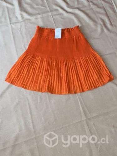 Falda Naranja 40
