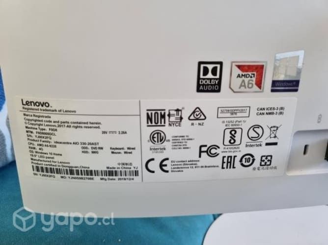 Computador Lenovo IdeaCentre 330-20AST