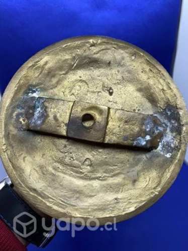 Antigua escultura europea en bronce sólido c 1900