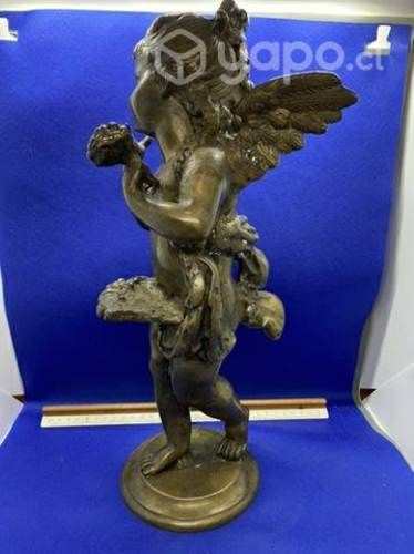 Antigua escultura europea en bronce sólido c 1900