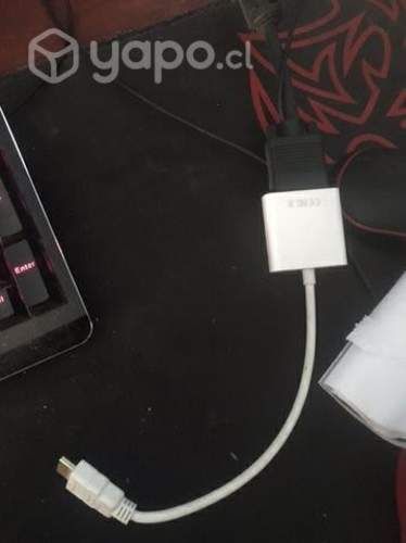 Monitor lg + mas cable y adaptador hdmi