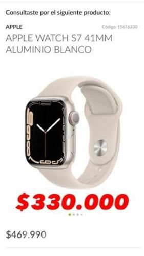 Apple Watch S7 41mm Aluminio Blanco Nuevo