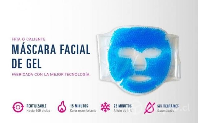 Máscara Facial Gel Frío Calor Hinchazon