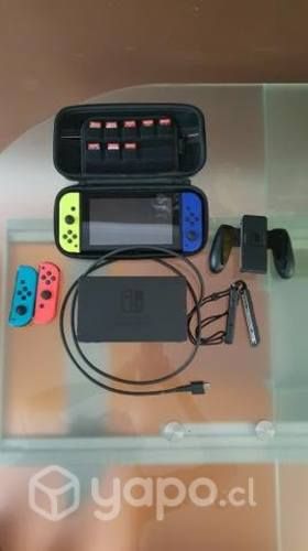 Consola nintendo switch + 9 juegos originales