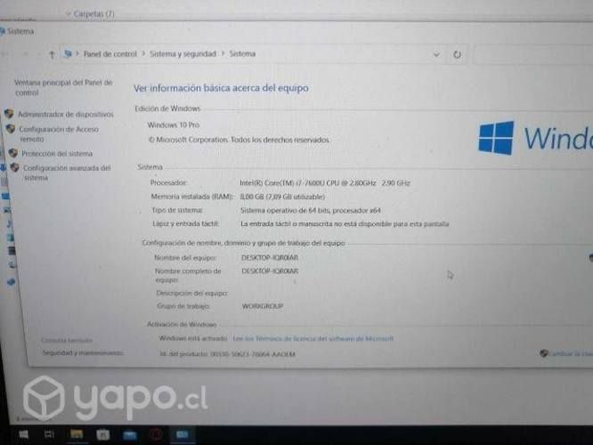 Notebook Dell INTEL ® Core&#8482; I7