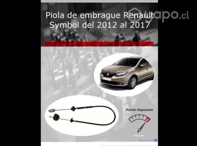 Piola de embrague Renault Symbol 2012 al 2017
