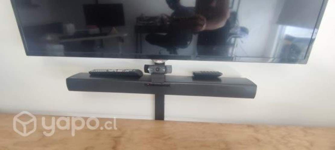 Smart tv + barra de sonido + bases