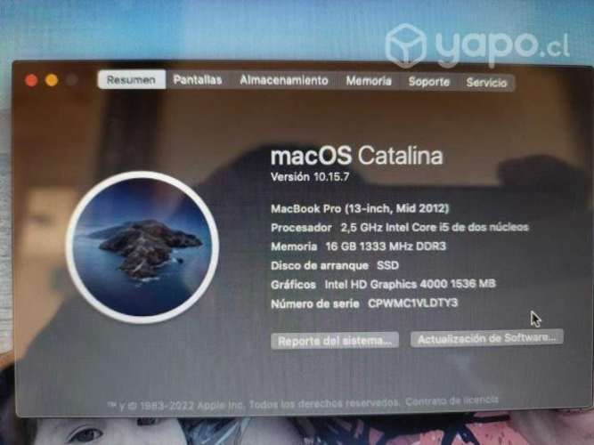 Macbook Pro 2012