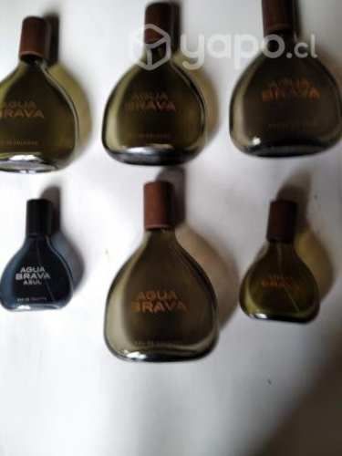 8 botellas de agua brava de coleccion