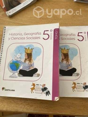 Libros quinto básica SM, proyecto Savia y otros