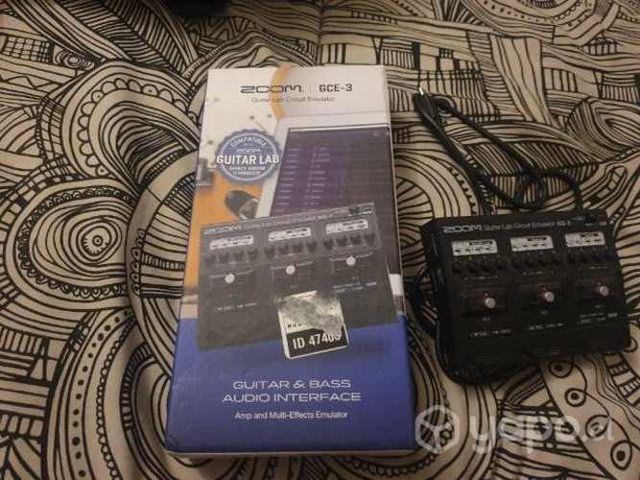 Interfaz de audio para guitarra/bajo zoom GCE-3