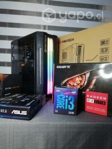 Pc Gamer i3 9100f con RX570 6 cuotas sin interés