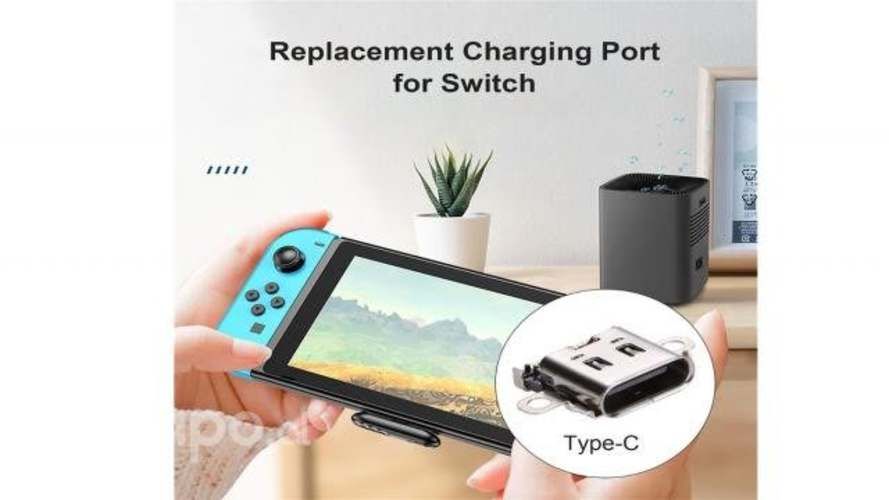 Pin Carga Nintendo Switch Tipo C Entrada De Carga