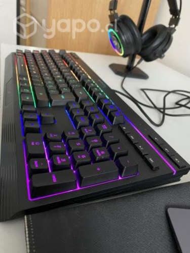 Accesorios Gamer: Teclado + Mouse + Audifonos Rgb