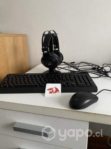 Accesorios Gamer: Teclado + Mouse + Audifonos Rgb