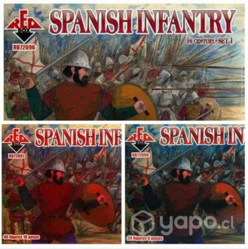 Set De Tres Cajas Distintas, Infantería Española