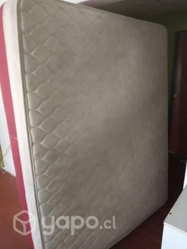 Cama, colchón y bastidor doble plaza