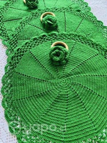 Individuales tejidos a crochet