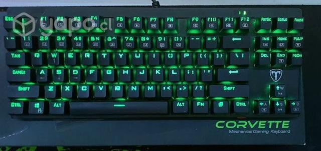 Teclado mecánico gamer T-Dagger Corvette T-TGK302