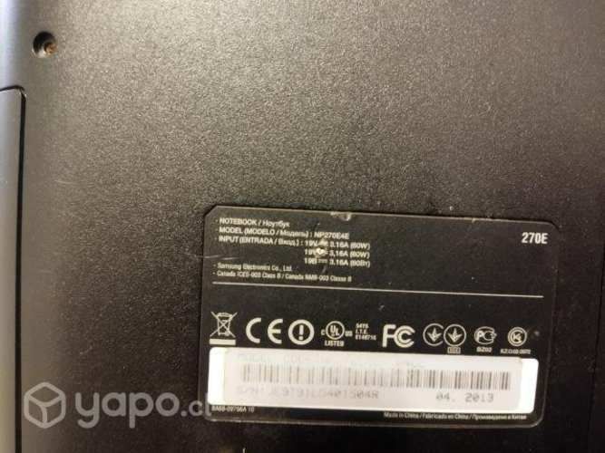 Notebook en desuso, Acer , Dell y Samsung,