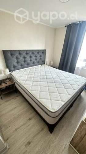 Cama king flex- colchón flex y dos veladores