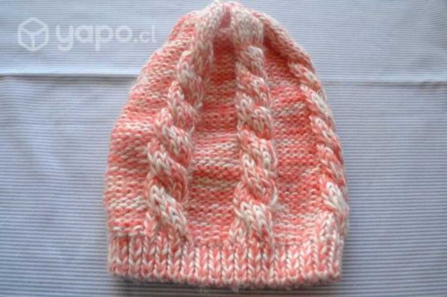 Gorro de lana rosado,nuevo