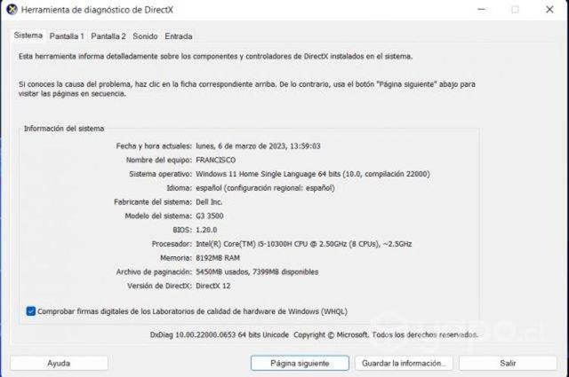 Notebook Dell G3 3500 Nvidia 1650