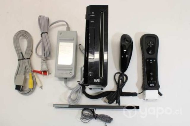 Nintendo wii negra desbloqueada 64gb