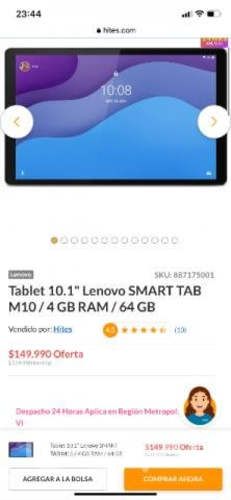 Tablet lenovo smart m10 nuevo
