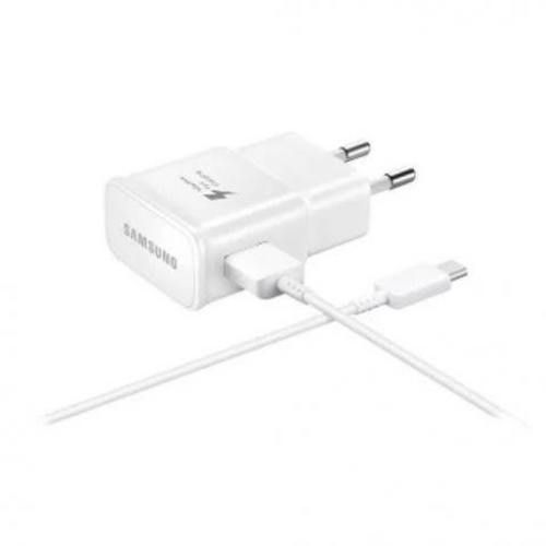 Cargador Samsung con cable USB-C (15W, Blanco)