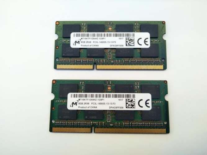 Memoria RAM Micron 16GB (2x8GB) DDR3L 1600MHz
