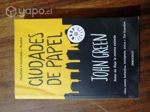 Libro Ciudades de Papel - John Green