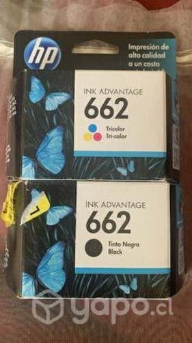 Tinta 662 negra y tricolor nuevas