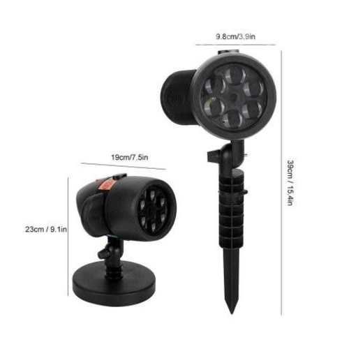 Foco Proyector Luz Led 12 Motivos Navidad