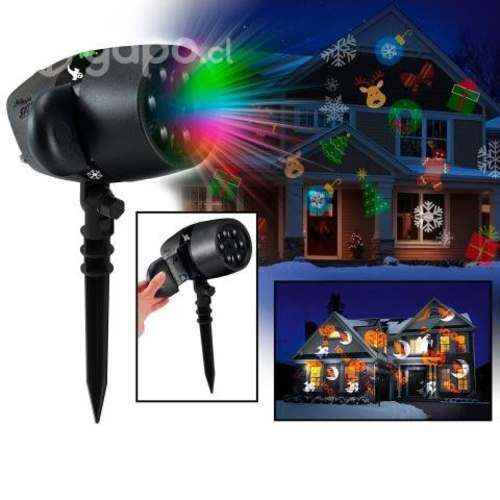 Foco Proyector Luz Led 12 Motivos Navidad