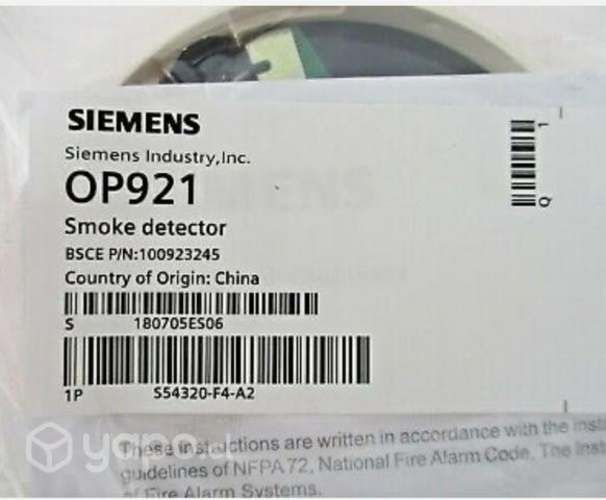 Detector de humo Siemens OP921