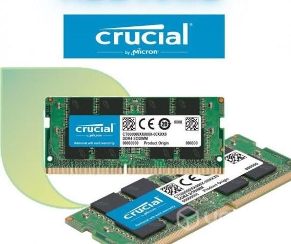 Memorias RAM marca CRUCIAL para Laptop
