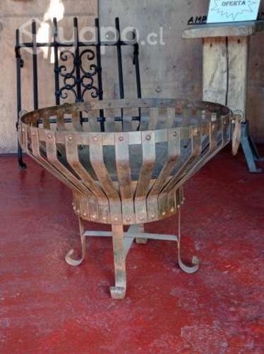 Brasero fogón de fierro forjado