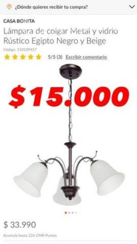 Lampara De Colgar Rustico