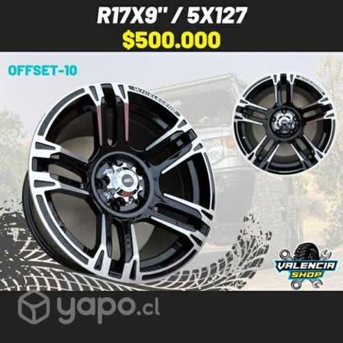 Llantas aro 17x9" / 5x127