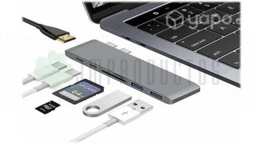 Hub Adaptador 7×1 Macbook Usb C Pro Air 4k Micro S