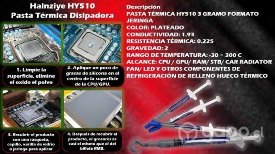 Halnziye HY510 Pasta Térmica Disipadora