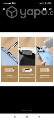 Kit 5 en 1 de limpieza auriculares y celular