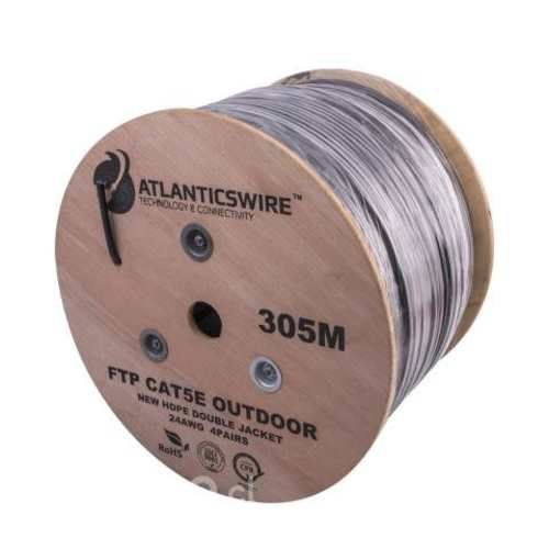 Cable ftp cat5e, 24 awg, cca, 305 mts. cca pvc. ne