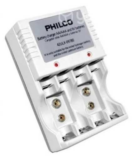 Cargador de Pilas AAA/AA y Baterias de 9V Philco