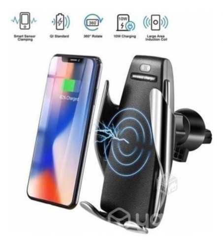 Cargador Inalambrico Celular Auto Con Sensor S5